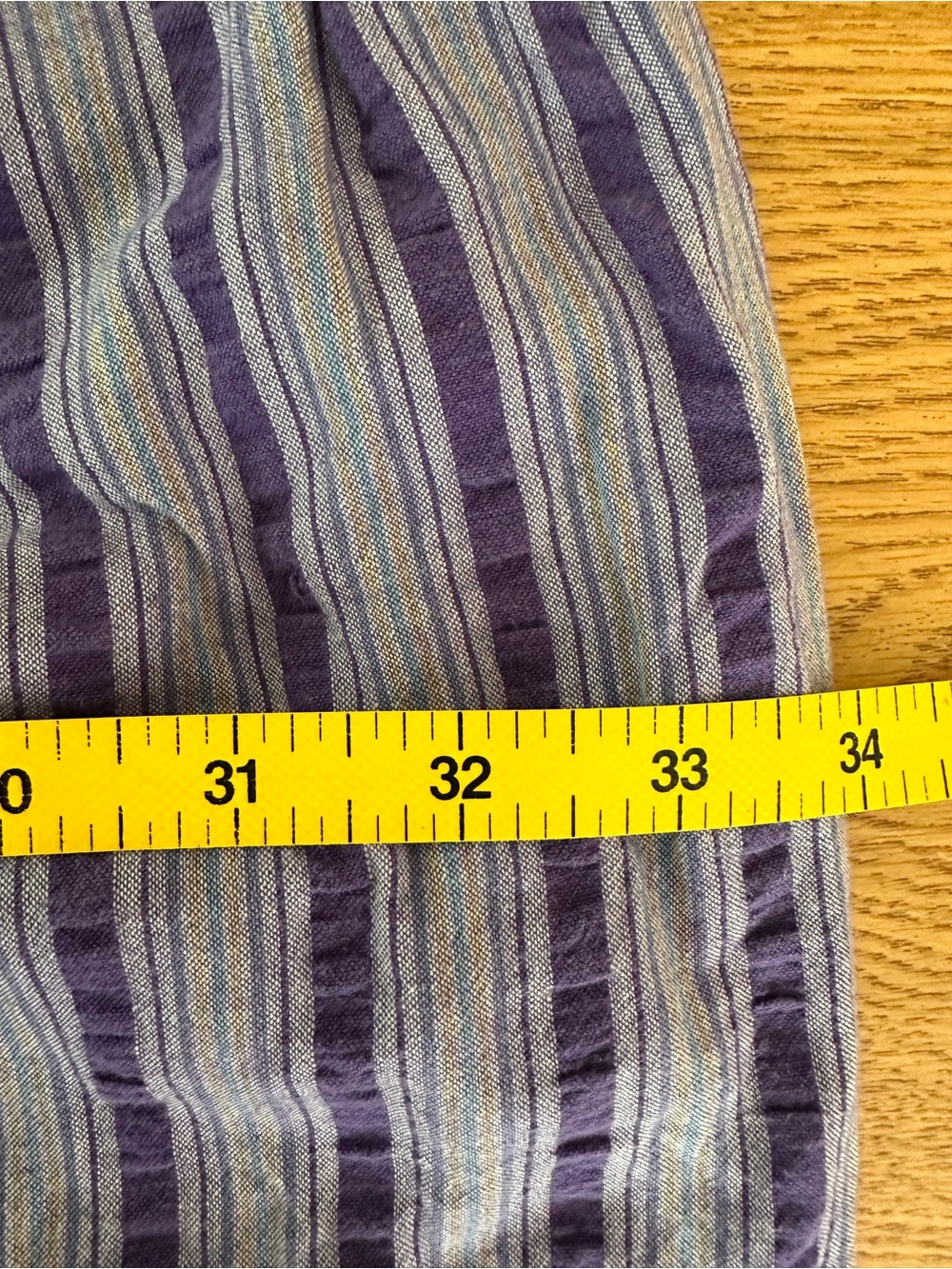 Liz & Me Purple Striped Midi Dress - Picture 11 of 12